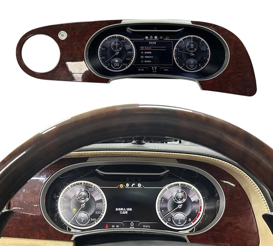 12.3" Digital Instrument Cluster for Bentley Flying Spur & Continental (2005–2019) | Virtual Cockpit Dashboard Upgrade