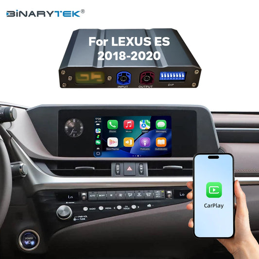Binarytek BNR-20ESSI kabelloser CarPlay- und Android-Auto-Adapter für Lexus ES (2018–2020)