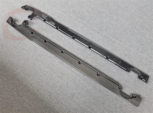 W12 Style Dry Carbon Fiber Side Spoiler for Bentley Continental GT (2018–2021)