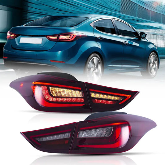 VLAND LED Tail Lights for Hyundai Elantra 2011-2018 – Sequential Turn Signals & Premium Rear Lamp Upgrade