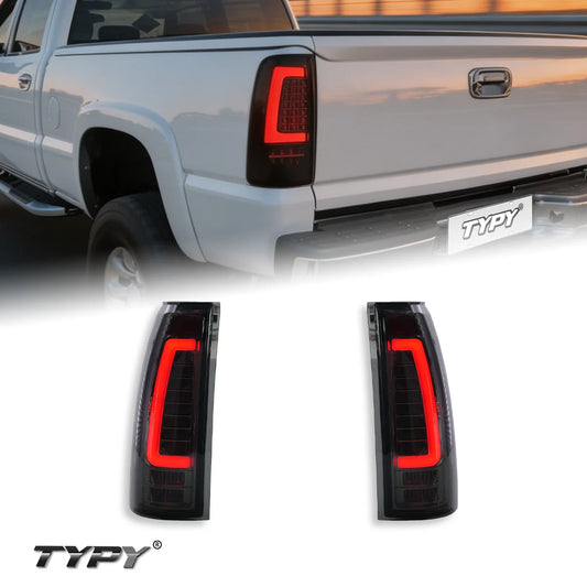 TYPY LED Tail Lights for Chevrolet & GMC Trucks 1988-1998 – Smoke Lens Rear Light Upgrade