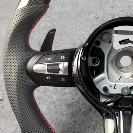 Performance Carbon Fiber Steering Wheel for BMW – Leather & Alcantara Sport Design