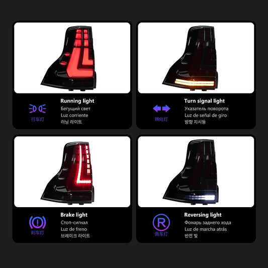 LED-achterlichten voor Lexus GX460 / GX400 (2010–2021) – EU-uitvoering, plug-and-play