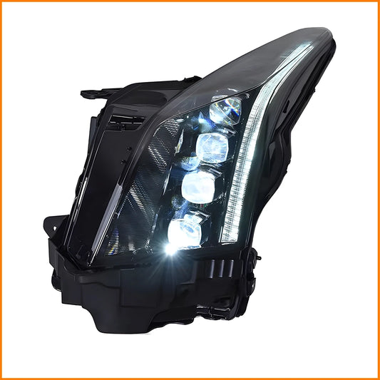 LED Headlight Assembly for Cadillac ATS & ATS-L (2014-2020) – Crystal Bifocal 4-Lens Upgrade