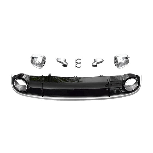 RS7 Style Rear Diffuser with Tailpipes for Audi A7 / S7 C7 (2009–2015)
