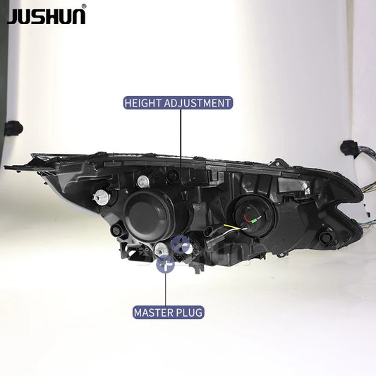 JUSHUN LED Headlights for Honda CR-V 2012-2014 – Projector Headlights with Daytime Running Lights