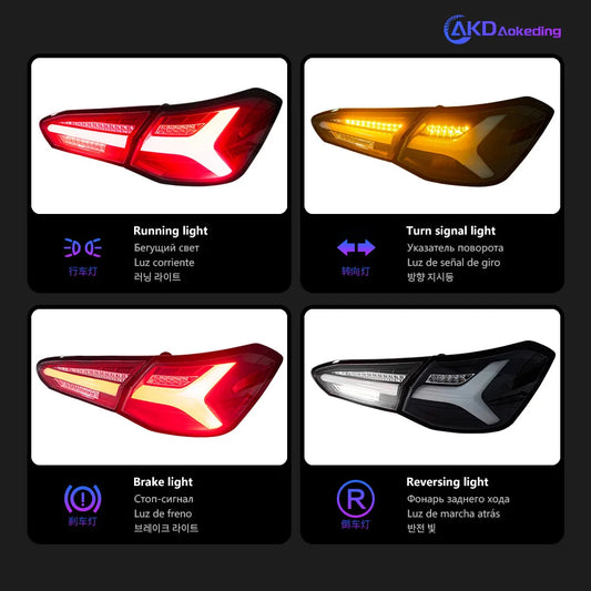 BBA LED Tail Lights for Ford Focus 2019-2021 – Projector Lens, Dynamic Turn Signals & DRL