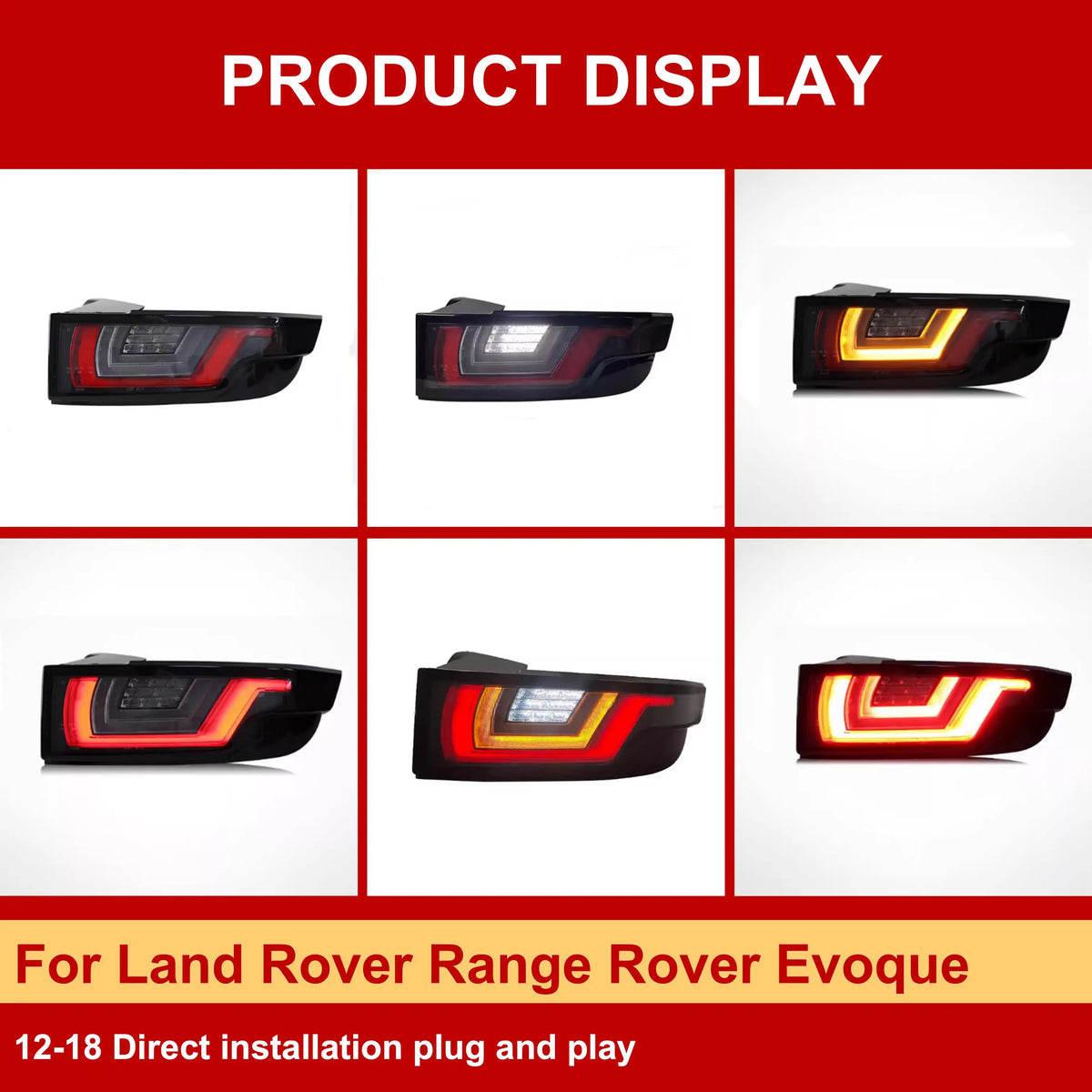 J ONE LED tail lights for Range Rover Evoque – image 2
