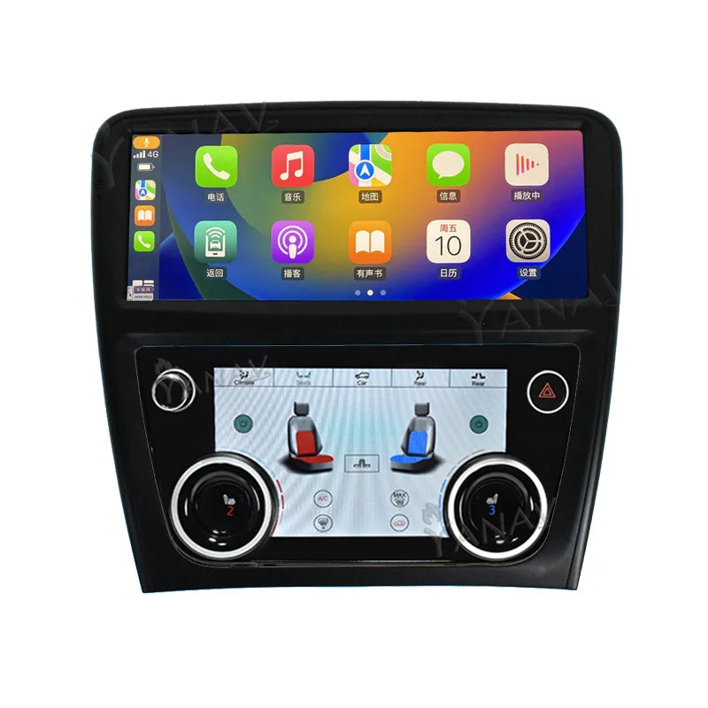 Android 12 Car Radio AC Panel Multimedia Video Player Auto Stereo Carplay GPS Navigation for Jaguar XJL XJ 351 2009-2016