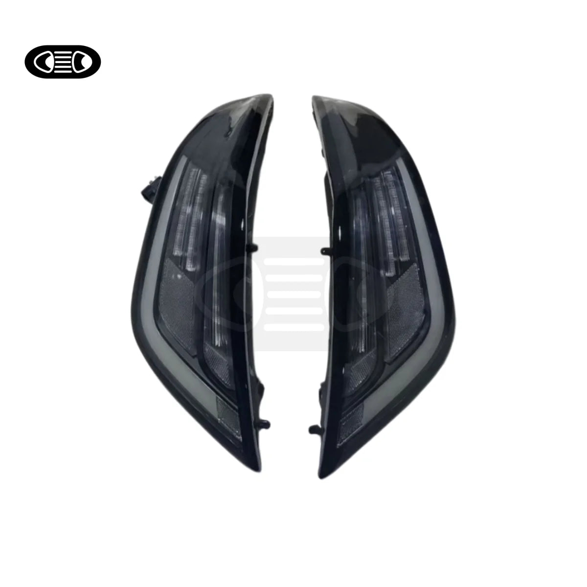 TUZHIHAO Black LED Transparent Tail Lights for Jaguar XJL Venom Series
