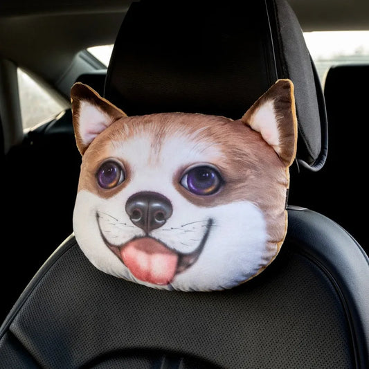 Cartoon Animal Car Neck Pillow & Seat Belt Shoulder Pad