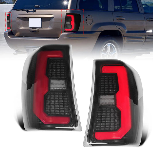 LED Tail Lights for Jeep Grand Cherokee WJ/WG 1999-2004 – Smoke Lens Rear Lamp Upgrade