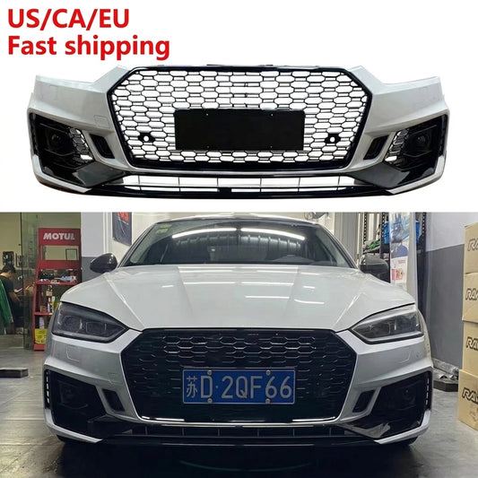RS5 B9 Style Front Bumper for Audi A5 / S5 (2017–2020)