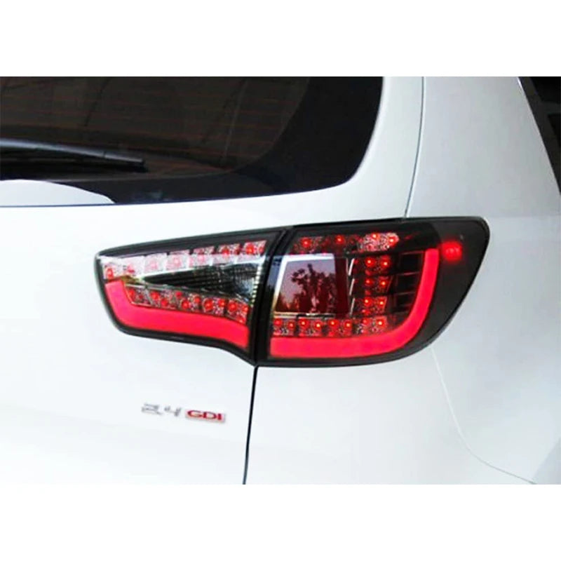 Feux arrière LED noirs pour Kia Sportage R (2009–2013) – Ensemble de lampes arrière | Remplacement OEM 12V