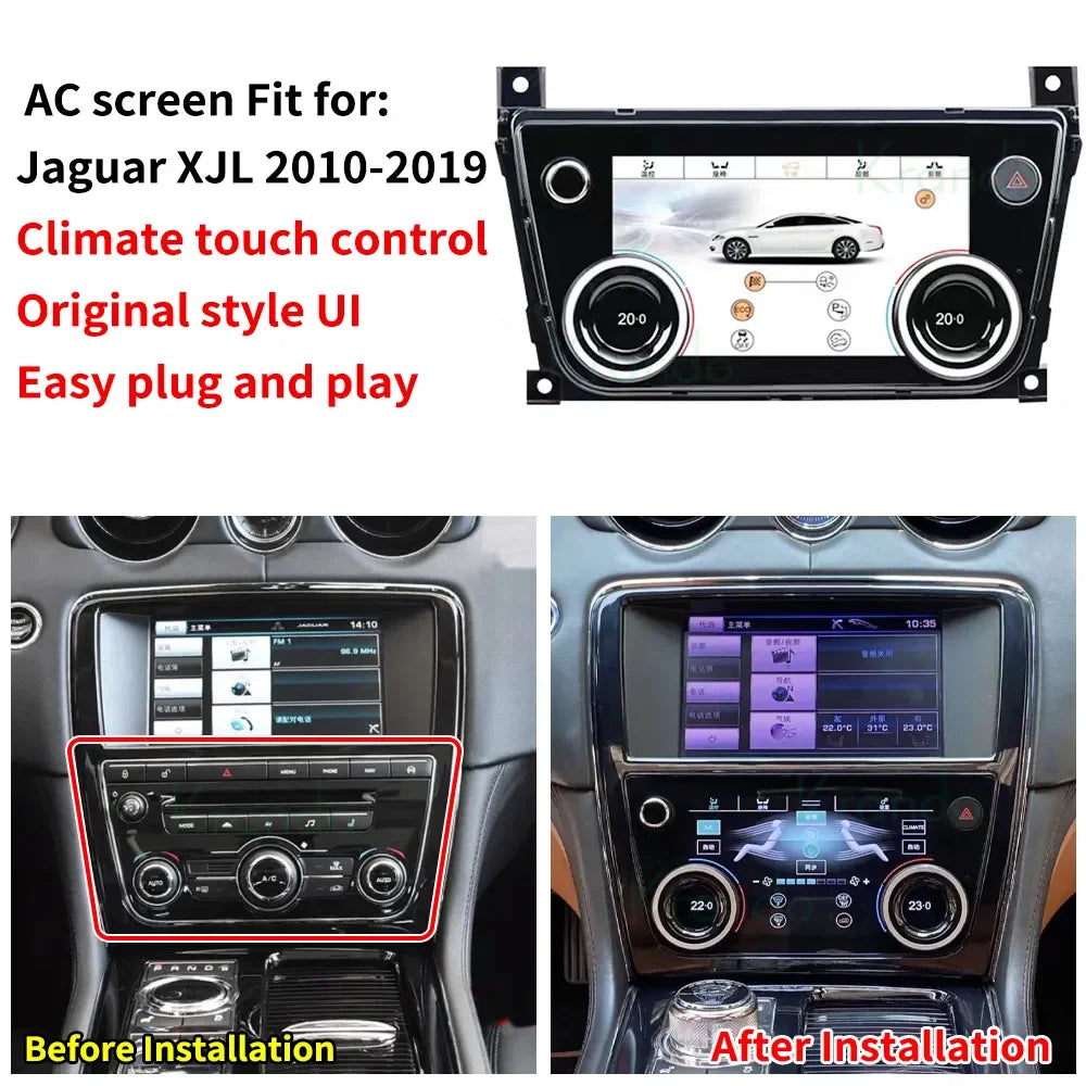 For Jaguar XJ New Model LCD Central Control Screen Car Play Wireless Connection Upgraded Tuning Electrical Parts Electronics