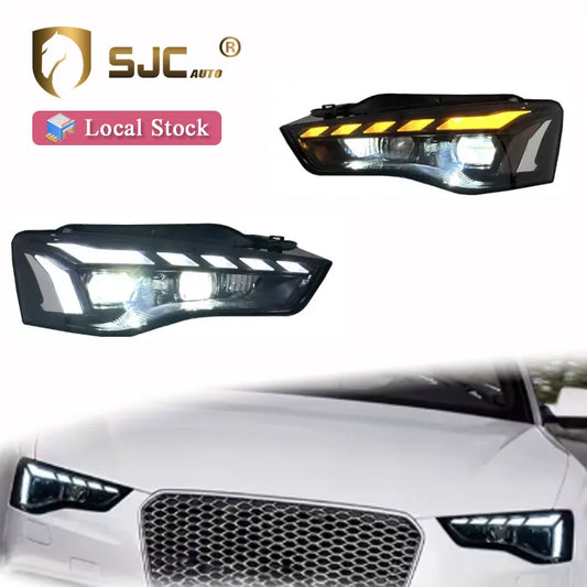 RS5 Style LED Headlights for Audi A5 (2012–2016) – Full LED Upgrade with DRL & Dynamic Turn Signals