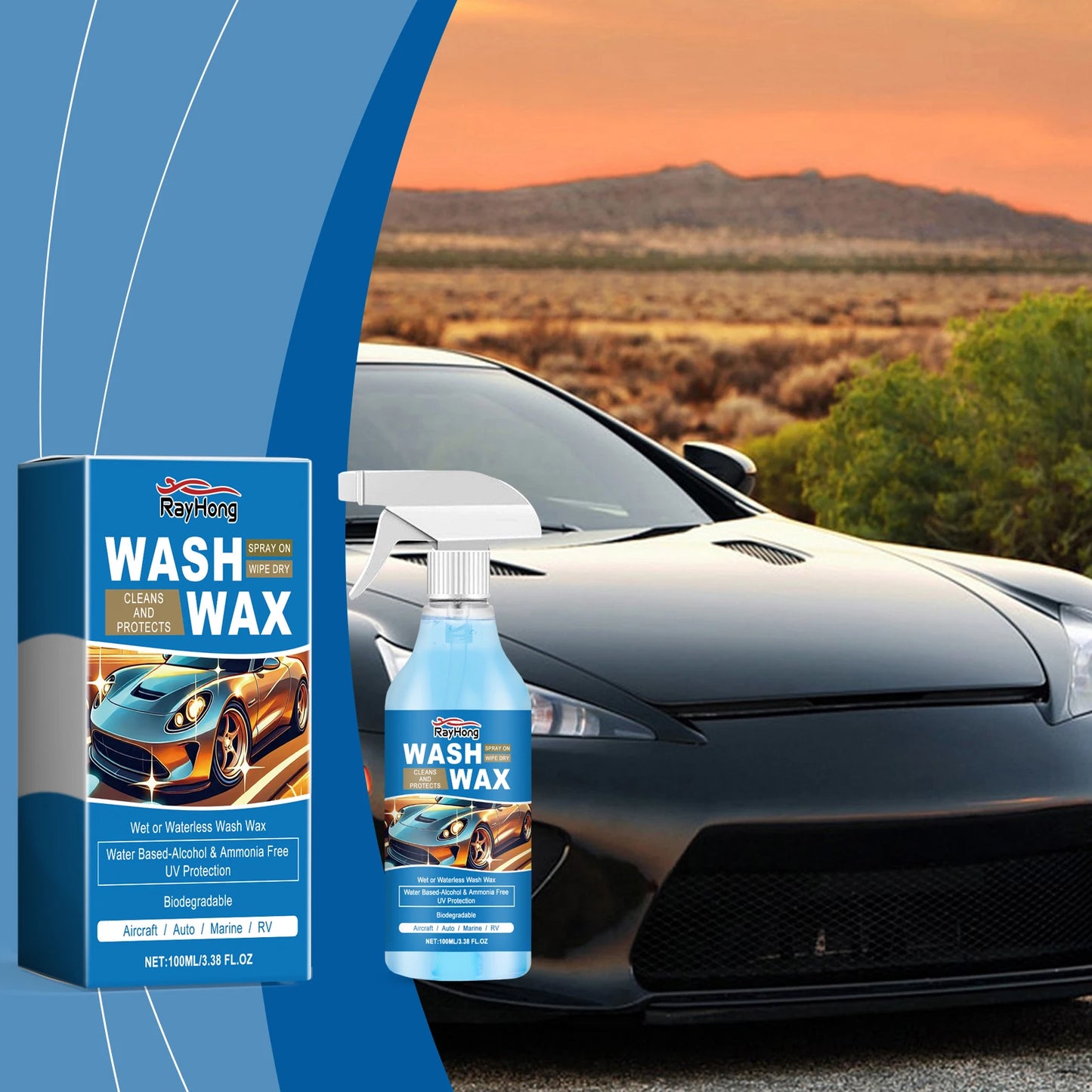 Rayhong Effective Car Polish Anti-Fouling and Scratches Repair Bright As New Paint Polishing and Maintenance for Car Washers