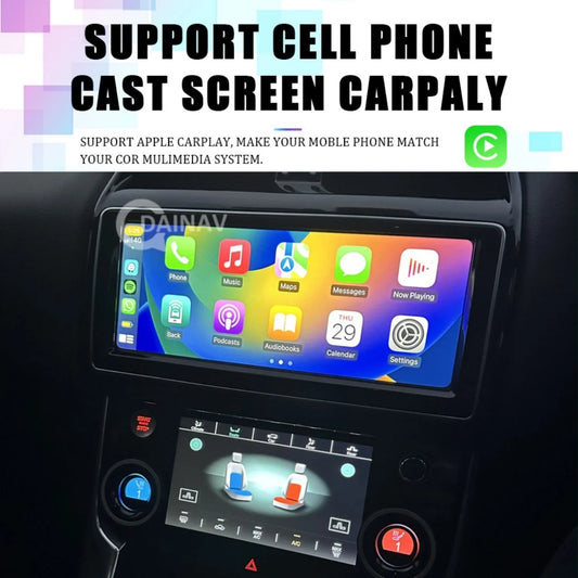 128GB Android 12 Car Radio for Jaguar XE XEL F-PACE 2016-2019 Multimedia Player Wireless Carplay Android Auto Head Unit