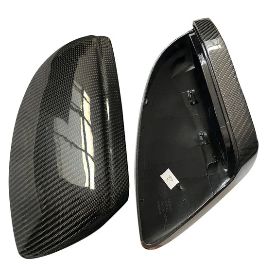 Real Carbon Fiber Mirror Covers for Audi A6 C8 / A7 / A7L / A8L / S6 – Premium Side Mirror Upgrade