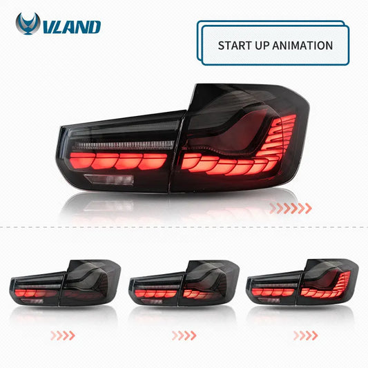 VLAND LED Taillight Rear Lamp Assembly Tail Light 2012 2013 2014 2015 With Sequential Turn Signal Auto Acces for BMW F80 F35 F30