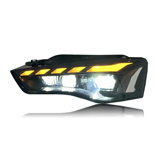 RS5 Style LED Headlights for Audi A5 (2012–2016) – Full LED Upgrade with DRL & Dynamic Turn Signals