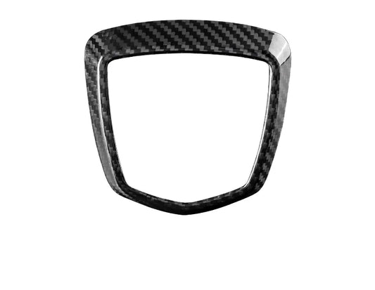Real Carbon Fiber Interior Logo Badge for Fiat 500 & Abarth 595 (2008-2023)