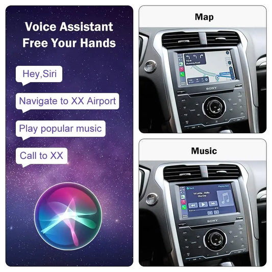 Wireless CarPlay & Android Auto Adapter for Ford Sync 2 – Bluetooth Upgrade Module