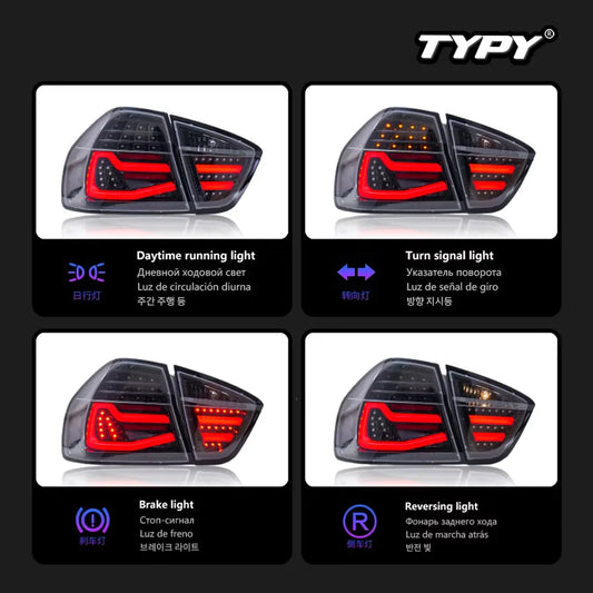 LED Tail Lights for BMW 3 Series E90 (2005–2008)