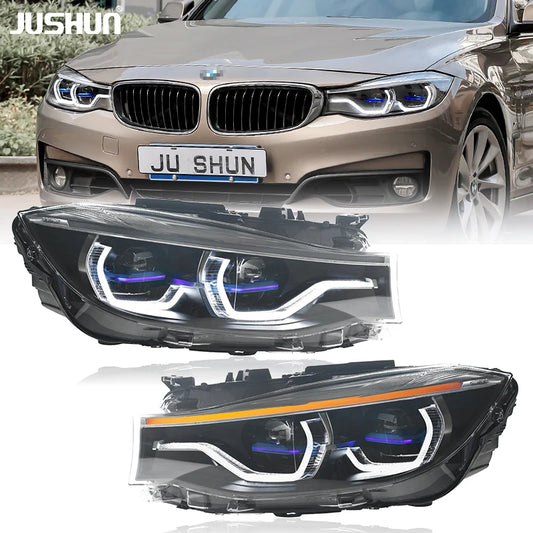 JUSHUN LED Headlights for BMW 3 Series GT F34 (2013–2020) | Dynamic Turn Signals