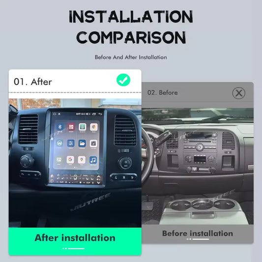 Android Car Multimedia Player for Chevrolet Tahoe, Suburban, Silverado, GMC Yukon, Sierra & Acadia 2007-2013 – GPS Navigation, CarPlay & Android Auto
