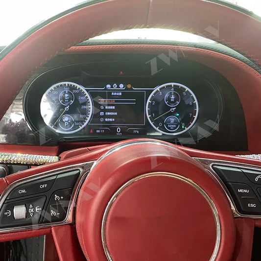 ZWNAV 12.3" Digital Instrument Cluster for Bentley Flying Spur & Continental GT/GTC (2005–2017)