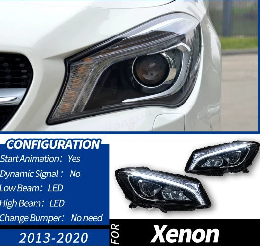 Faros Full LED para Mercedes-Benz CLA W117 (2016–2019) – Juego de 2