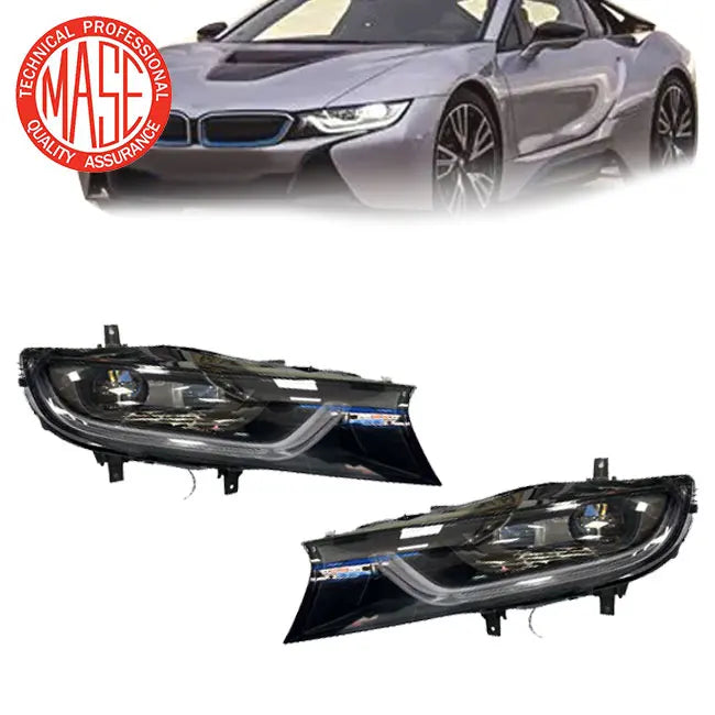 MASE High Quality Auto Part LED Headlight for BMW I8 2018 EUFactory Price Body Kit 63.11-7472203-01 63.11-7472204-01