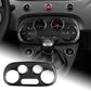 Real Carbon Fiber Center Console AC Control Frame for Fiat 500 &amp; Abarth 595