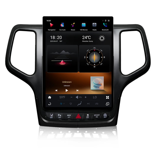 Jeep Grand Cherokee 2014-2021 Tesla Style 12.1" Android 13 Radio – Wireless CarPlay & Android Auto