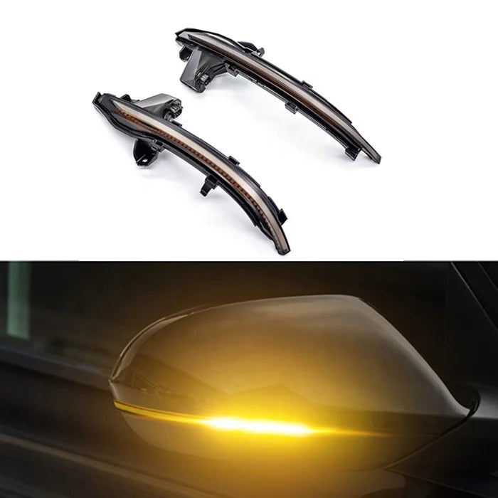 Dynamic LED Mirror Turn Signal Lights for Audi A6 C8, A7 4K &amp; A8 D5 (2018+) – Sequential Indicator Upgrade