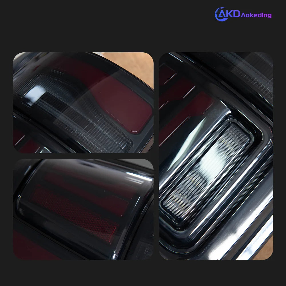 Dodge RAM LED Tail Lights 2009-2018 with Dynamic Turn Signal &amp; Projector Lens