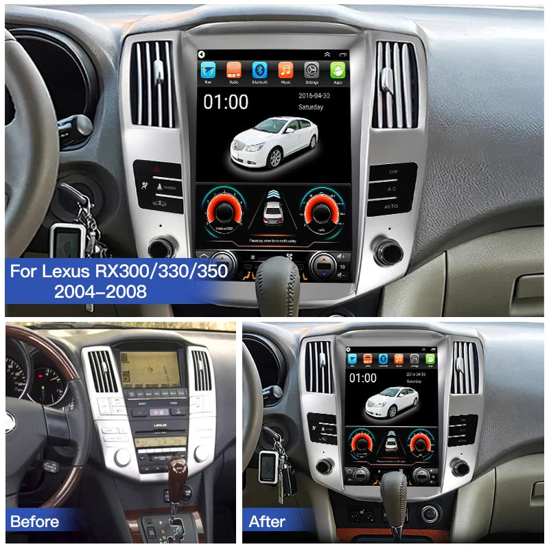 HFMidia 12.8 inch vertical radio for Lexus RX – image 5