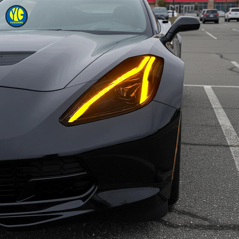 C8 Style LED Headlights for Chevrolet Corvette C7 (2014-2019)
