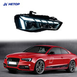 HETOP RS Style Phares Matrix LED pour Audi A5 (2012–2016) – Plug &amp; Play avec DRL &amp; Angel Eye
