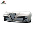 Half Carbon Fiber Front Bumper Lip for Alfa Romeo Giulia