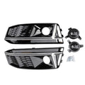 S4 Style Front Fog Light Grille with ACC for Audi A4L (2017-2019)