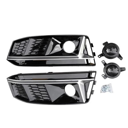 Grille de phare antibrouillard avant de style S4 avec ACC pour Audi A4L (2017-2019)