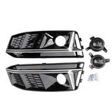 Grille de phare antibrouillard avant de style S4 avec ACC pour Audi A4L (2017-2019)