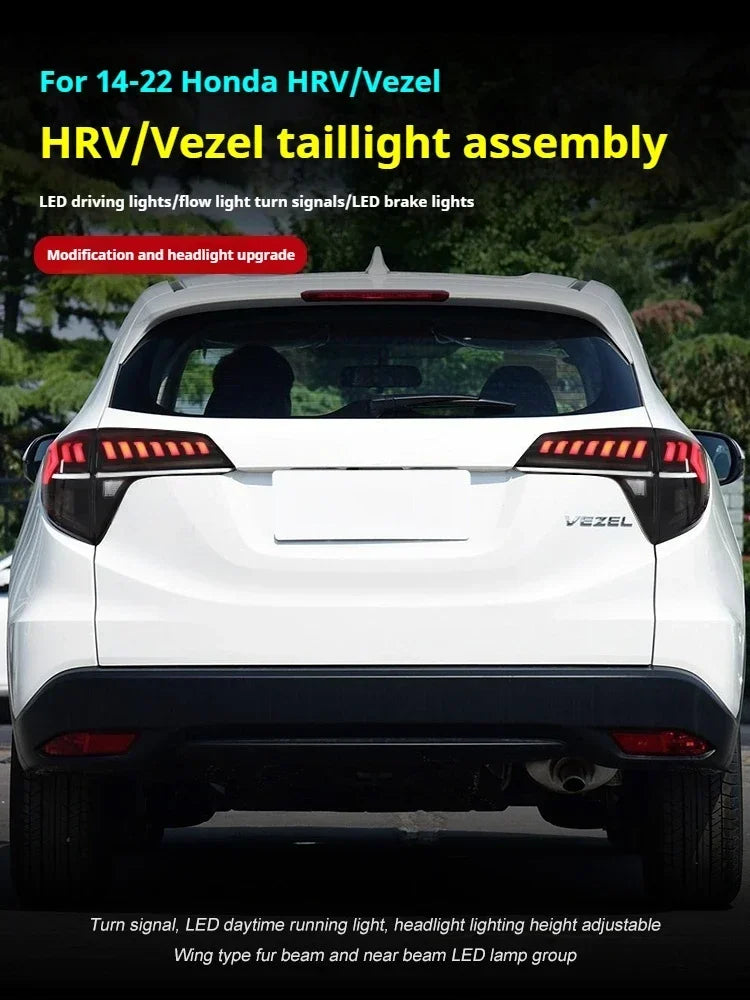 VLAND LED Tail Lights for Honda HR-V / Vezel 2014-2022 – Dynamic Turn Signals & Premium Rear Lamp Upgrade