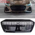 RS6 Style Honeycomb Front Grille for Audi A6 / S6 C8 (2019–2025)