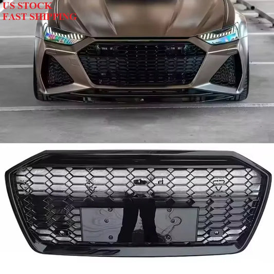 RS6 Style Honeycomb Front Grille for Audi A6 / S6 C8 (2019–2025)