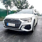 Grilles de phares antibrouillard en nid d'abeille noir brillant pour Audi A3 / S3 (2020–2024)