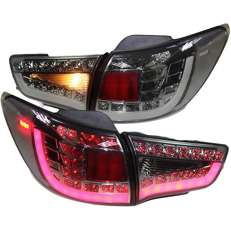Feux arrière LED noirs pour Kia Sportage R (2009–2013) – Ensemble de lampes arrière | Remplacement OEM 12V
