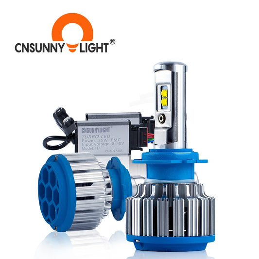 Turbo LED Headlight Bulbs – 70W 7000LM Auto Lighting System for Cars